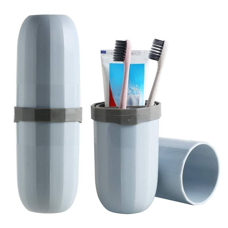 Toothbrush case capsule shape