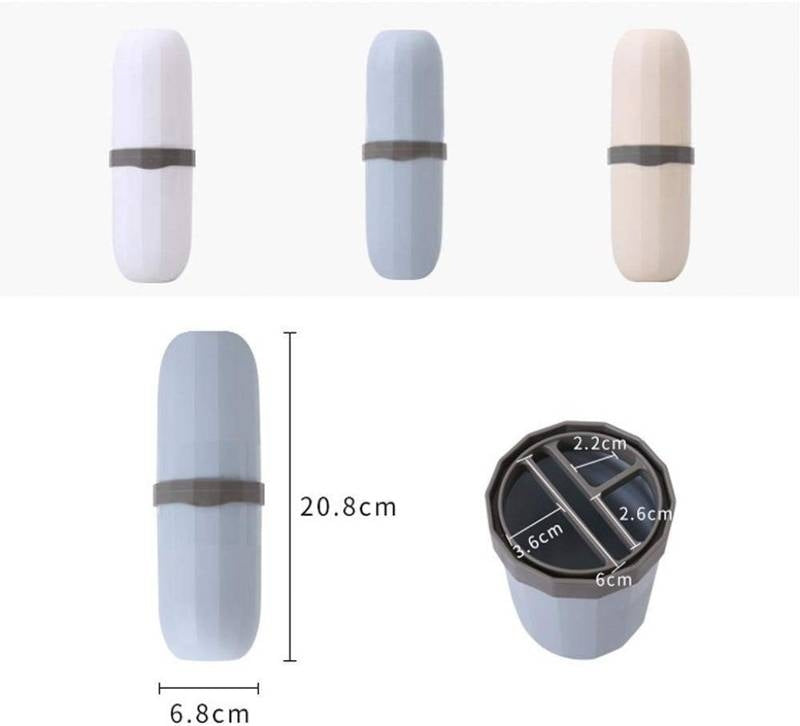 Toothbrush case capsule shape