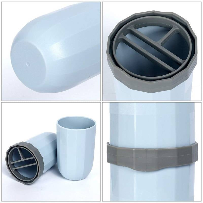 Toothbrush case capsule shape